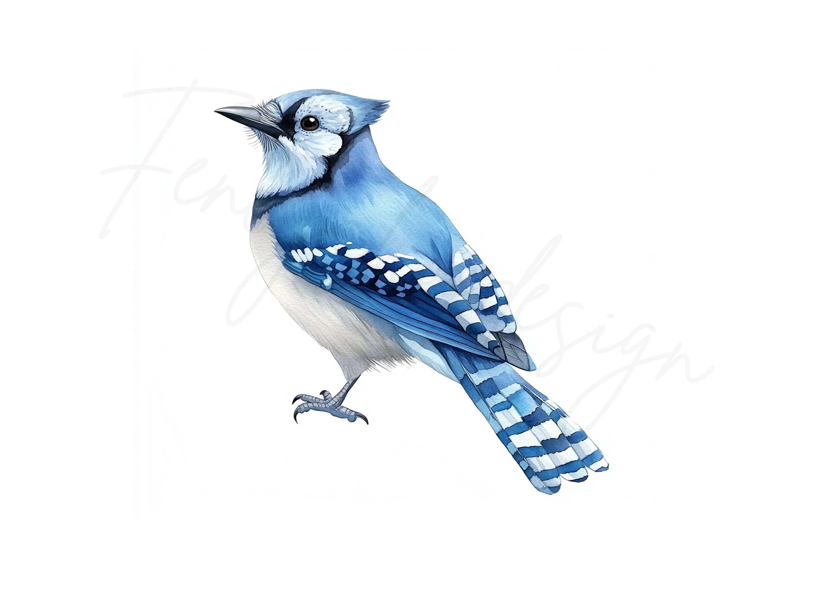 Blue Jay Bird Clipart Bundle