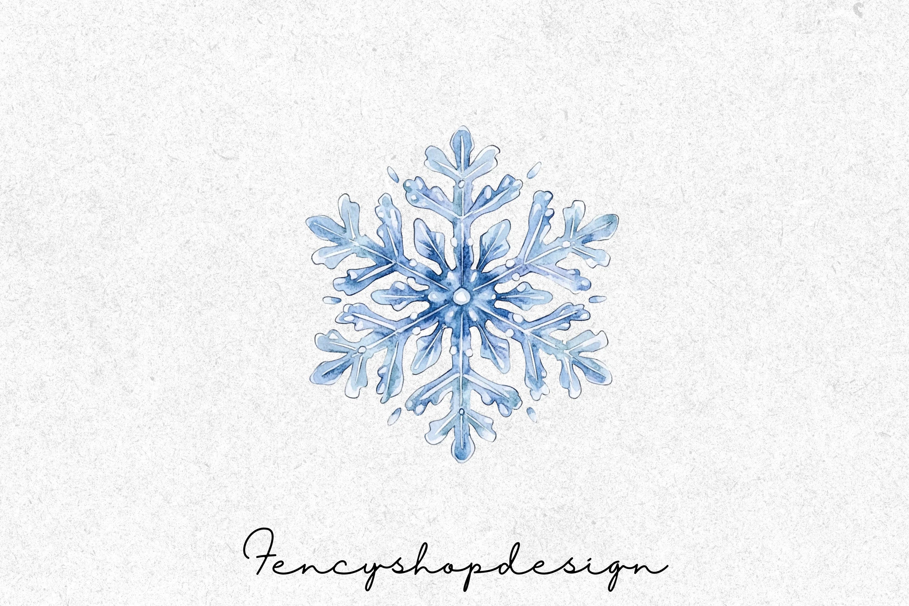 Beautiful Snowflake Clipart Bundle