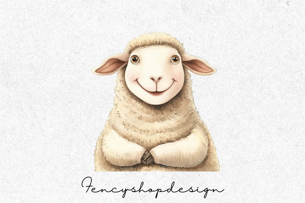Adorable Sheep Clipart Bundle