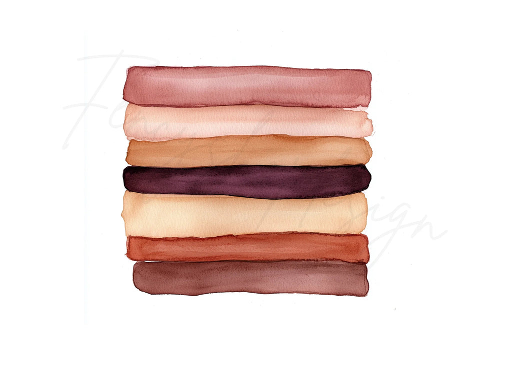 Skin Tone Swatches Clipart Bundle