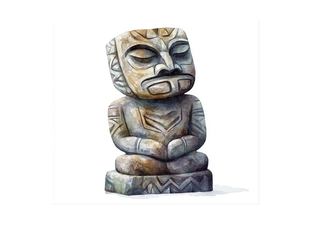 Mystical Stone Idols Clipart Bundle