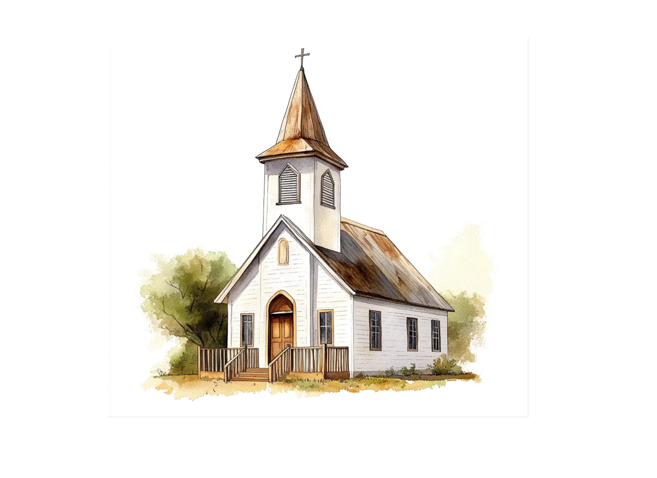 Vintage Church Clipart Bundle