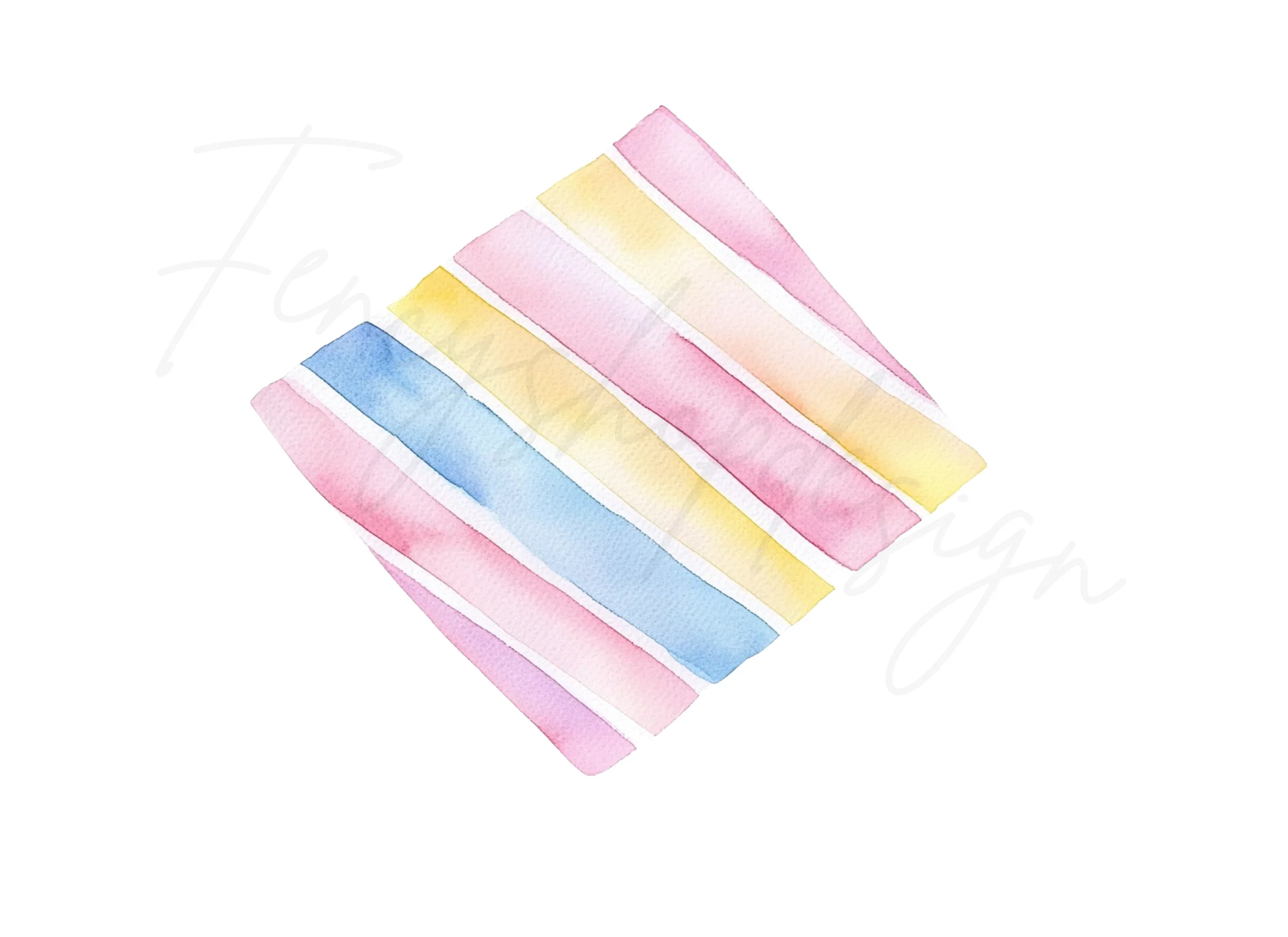Pastel Striped Backgrounds Clipart Bundle