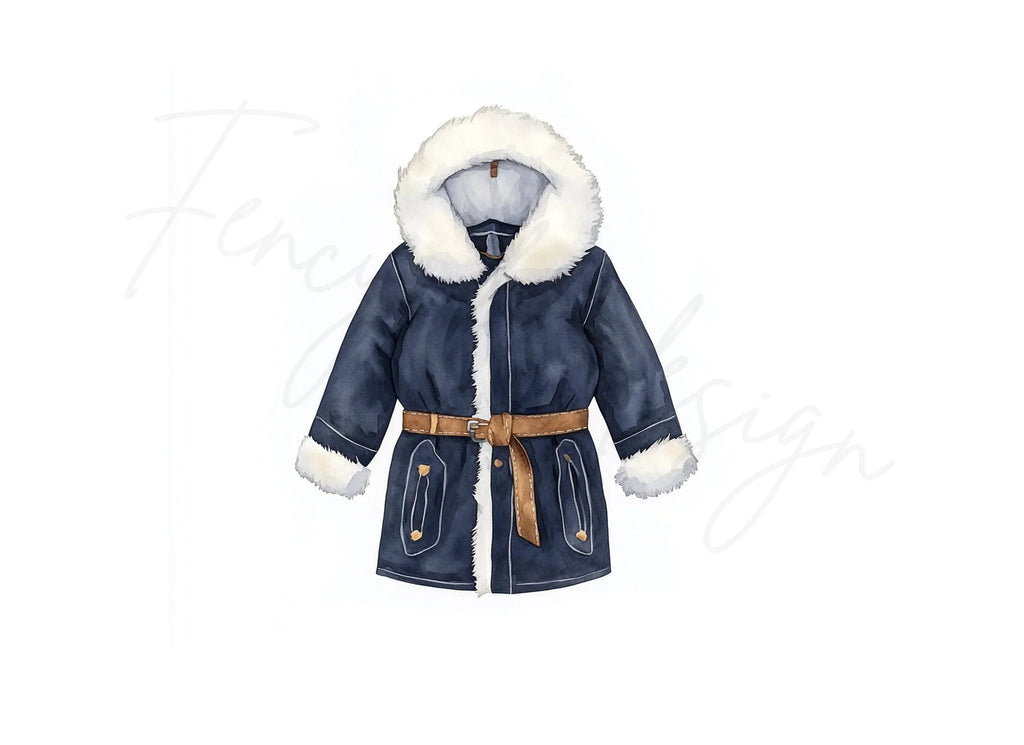 Winter Coat Clipart Bundle