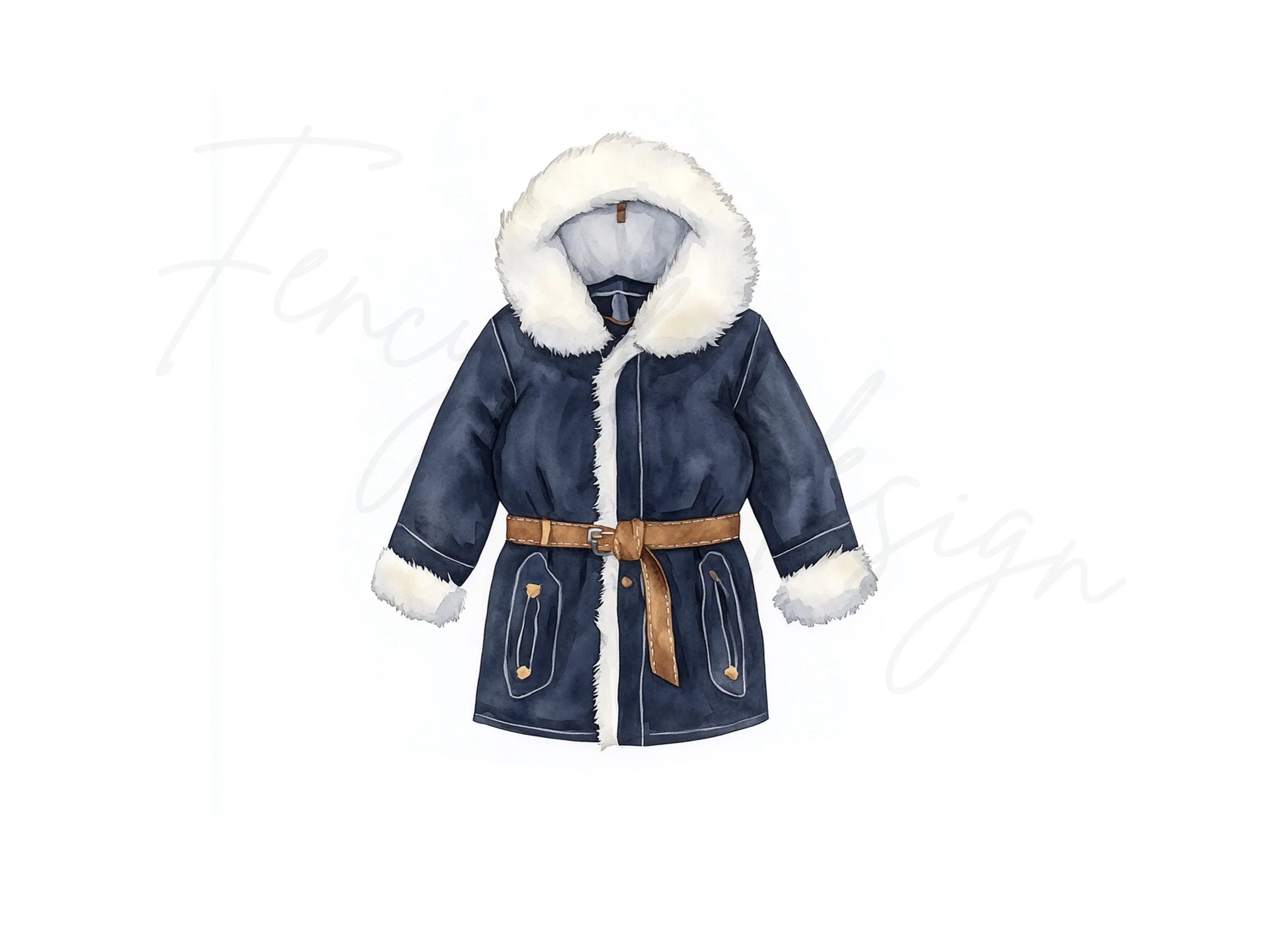 Winter Coat Clipart Bundle