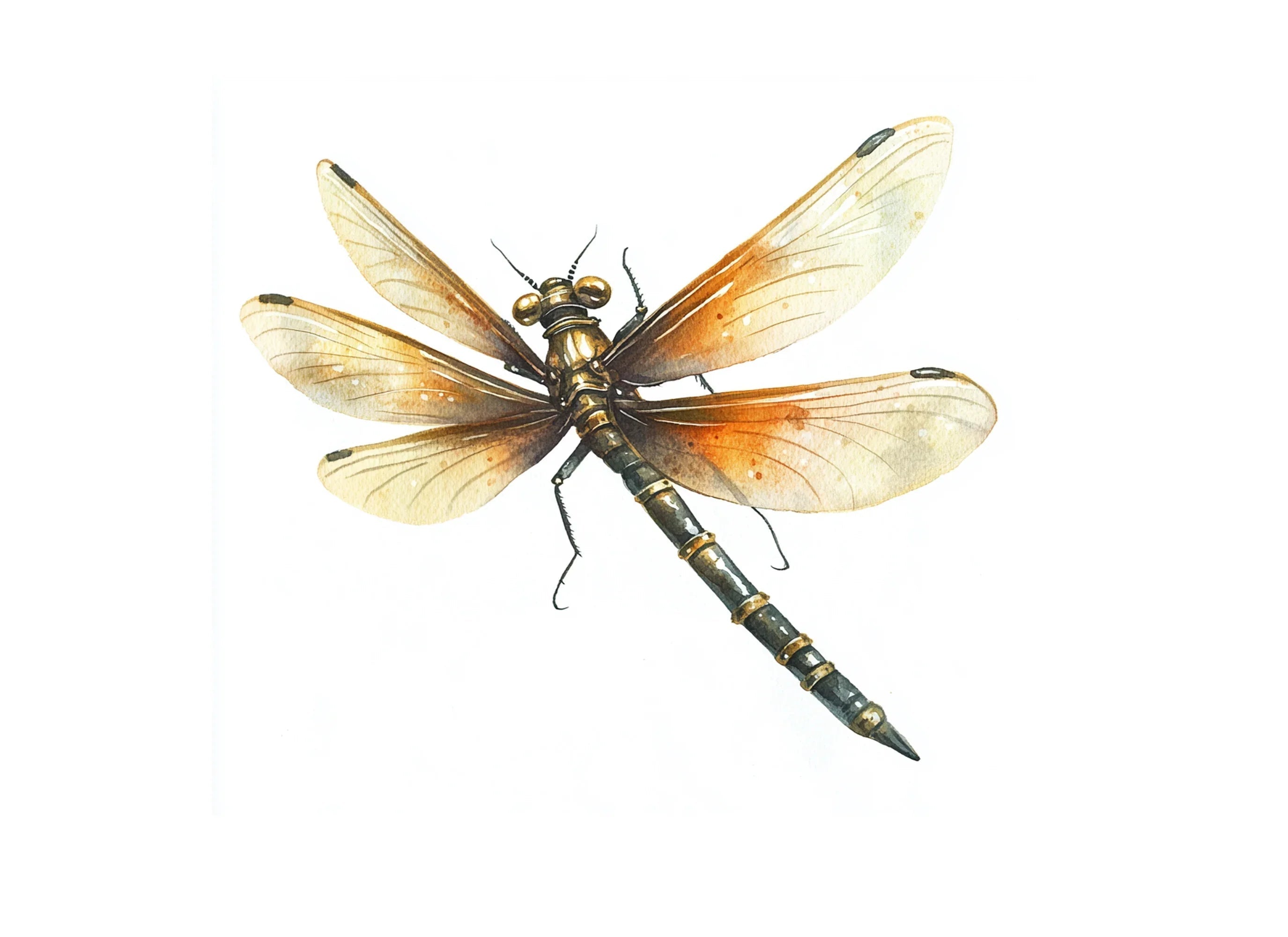 Elegant Dragonfly Clipart Bundle