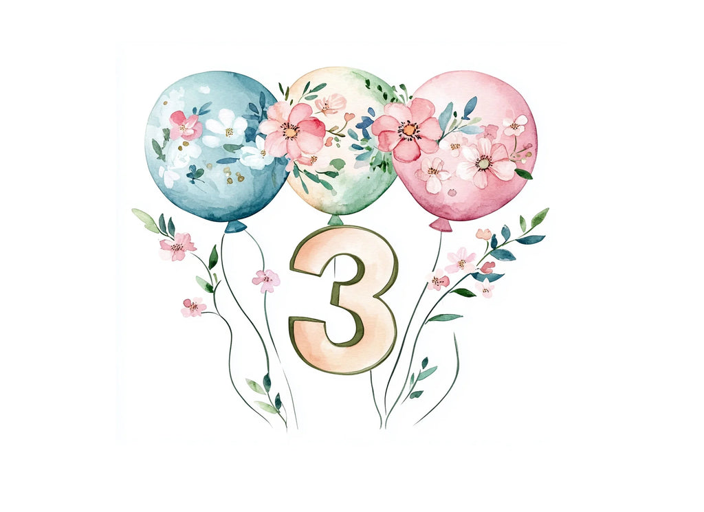 Number Balloons Clipart Bundle