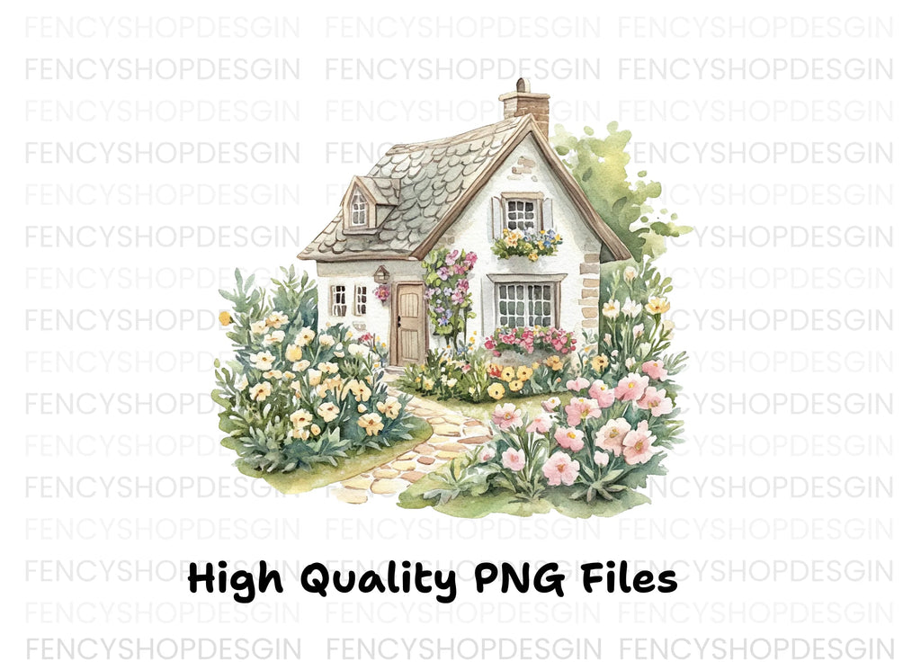 Charming Cottage Clipart Bundle