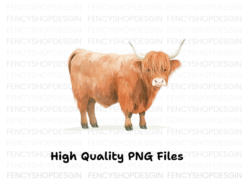 Highland Cow Clipart Bundle