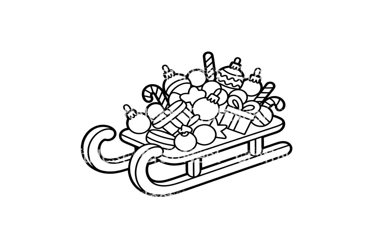 Christmas Sleighs Coloring Books
