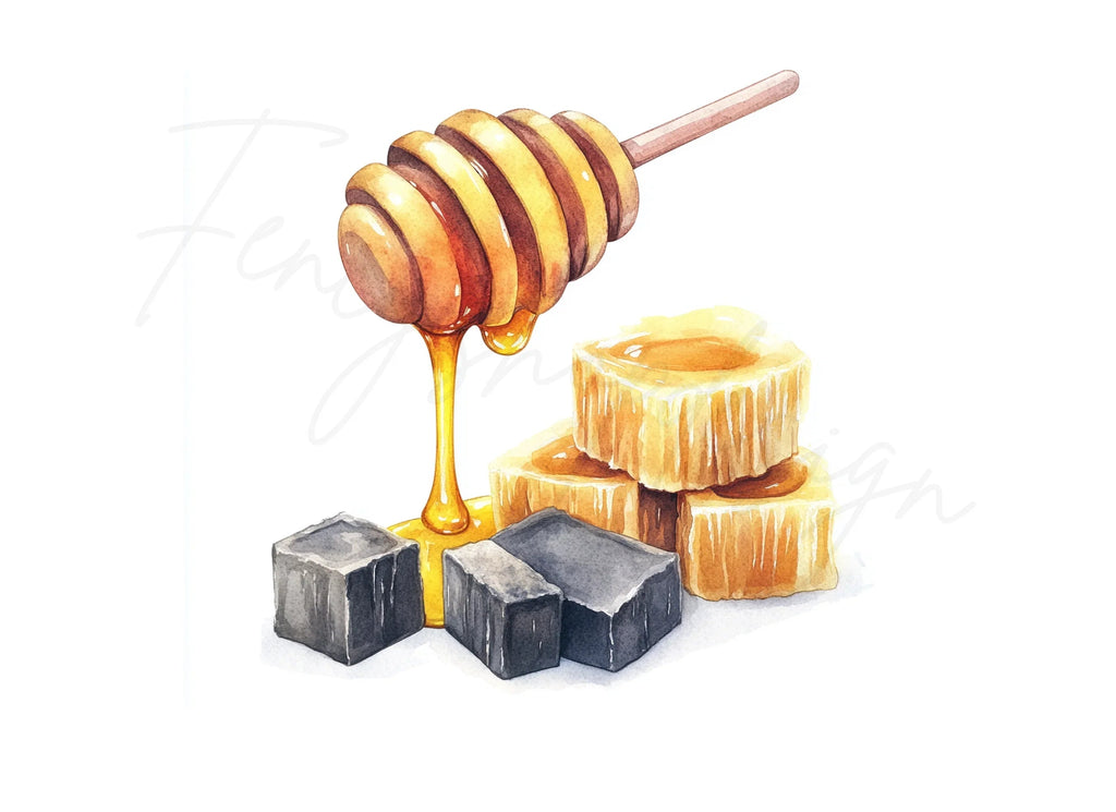Honey Dipper Comb Clipart Bundle