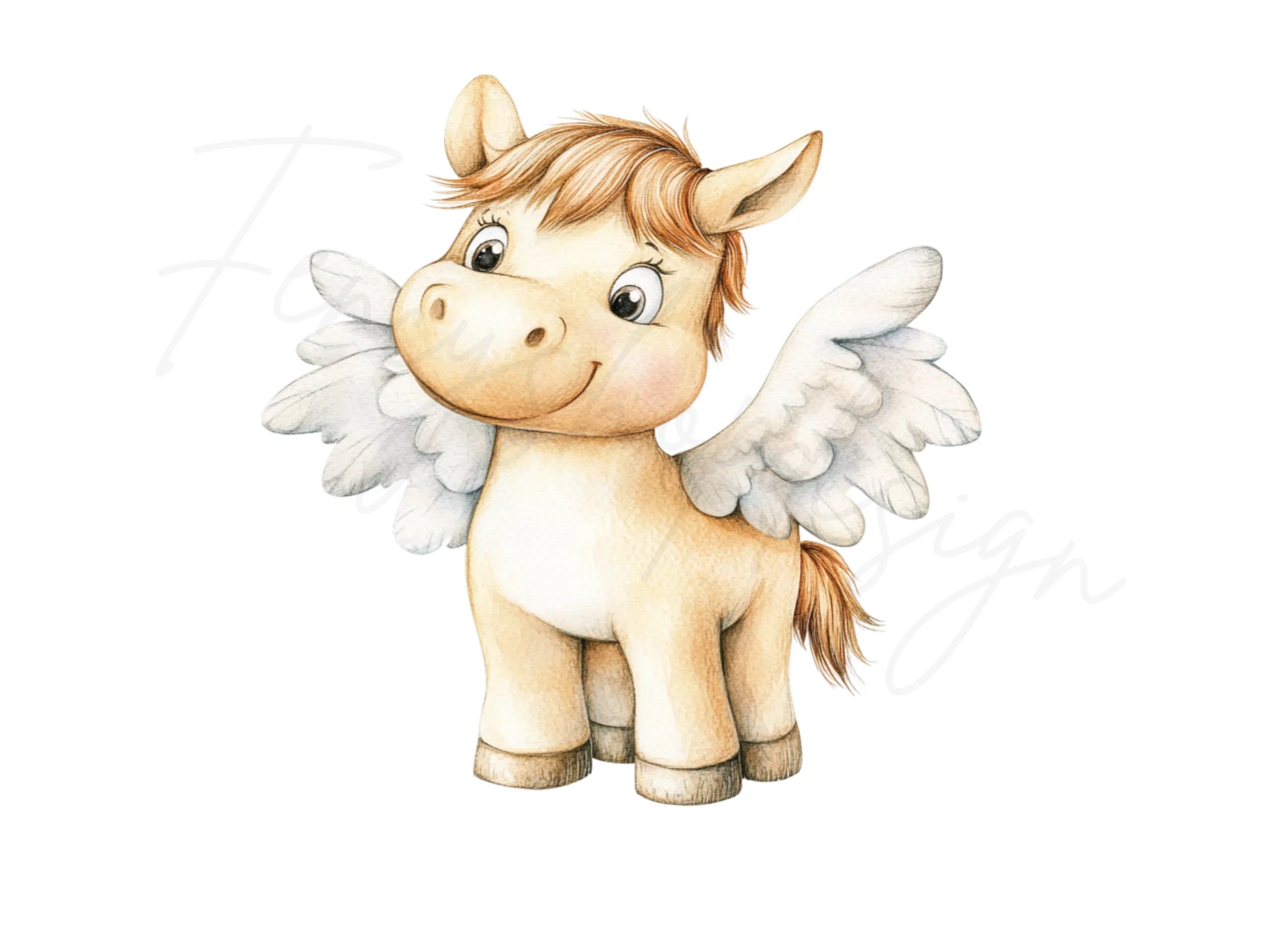 Adorable Unicorn Pegacorn Clipart Bundle
