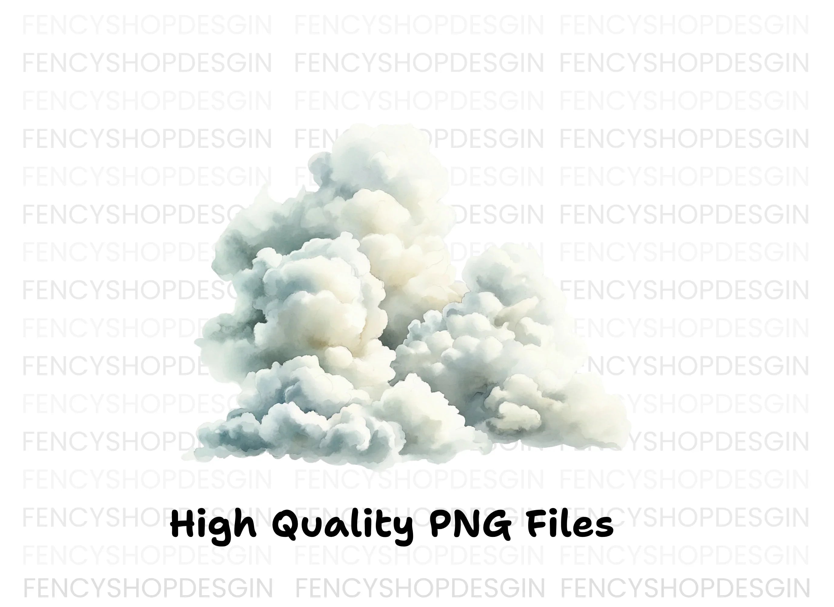 Realistic Smoke and Cloud Clipart Bundle