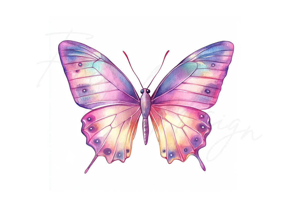 Vibrant Butterfly Clipart Bundle