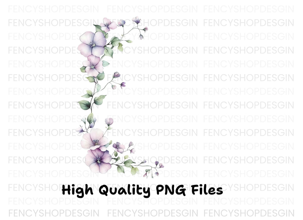 Floral Corner Clipart Bundle