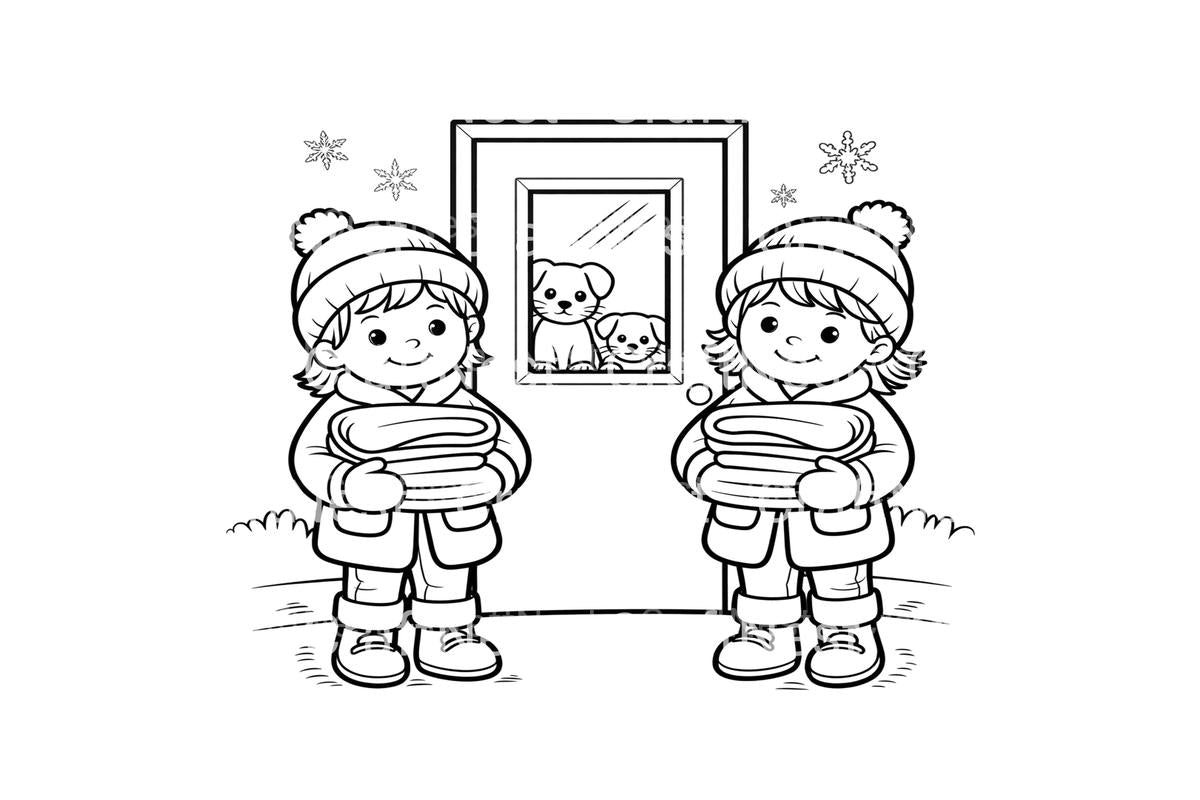 Animal Shelter Donation Coloring Books