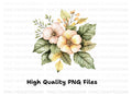 Elegant Floral Bouquet Clipart Bundle