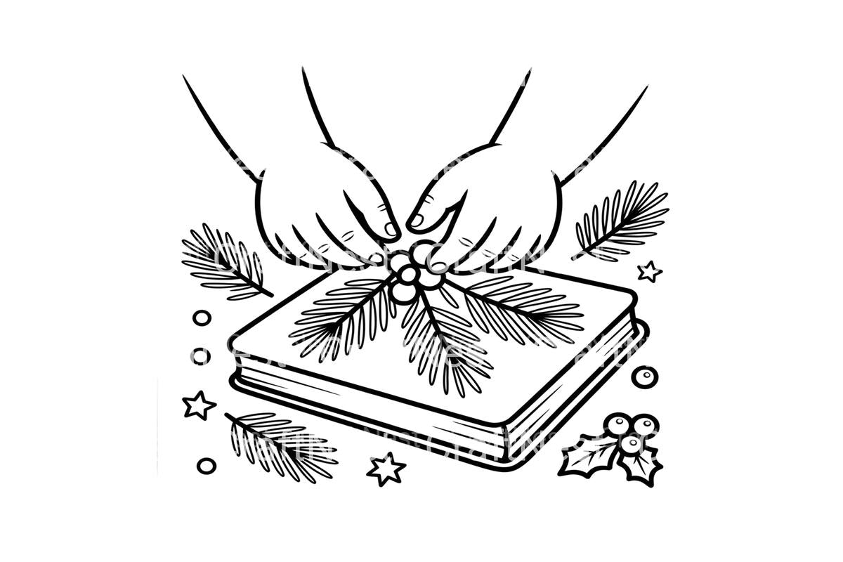 Christmas Hands Decorating Planner Coloring Books