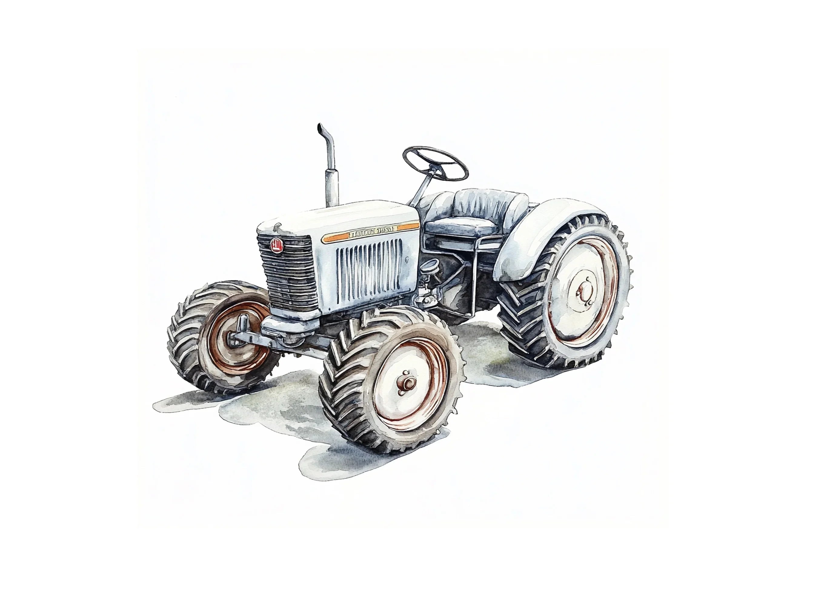 Classic Farm Tractor Clipart Bundle
