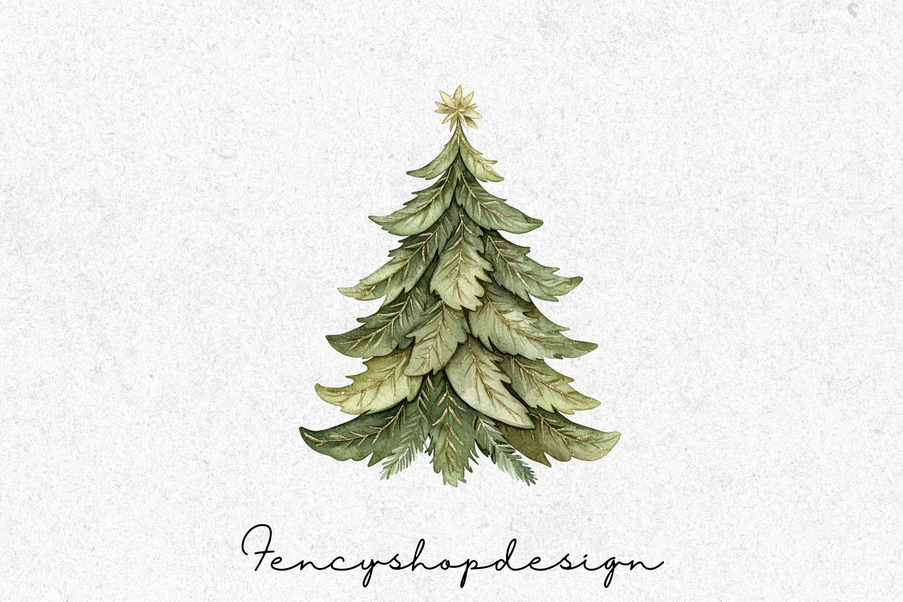Christmas Tree Clipart Bundle