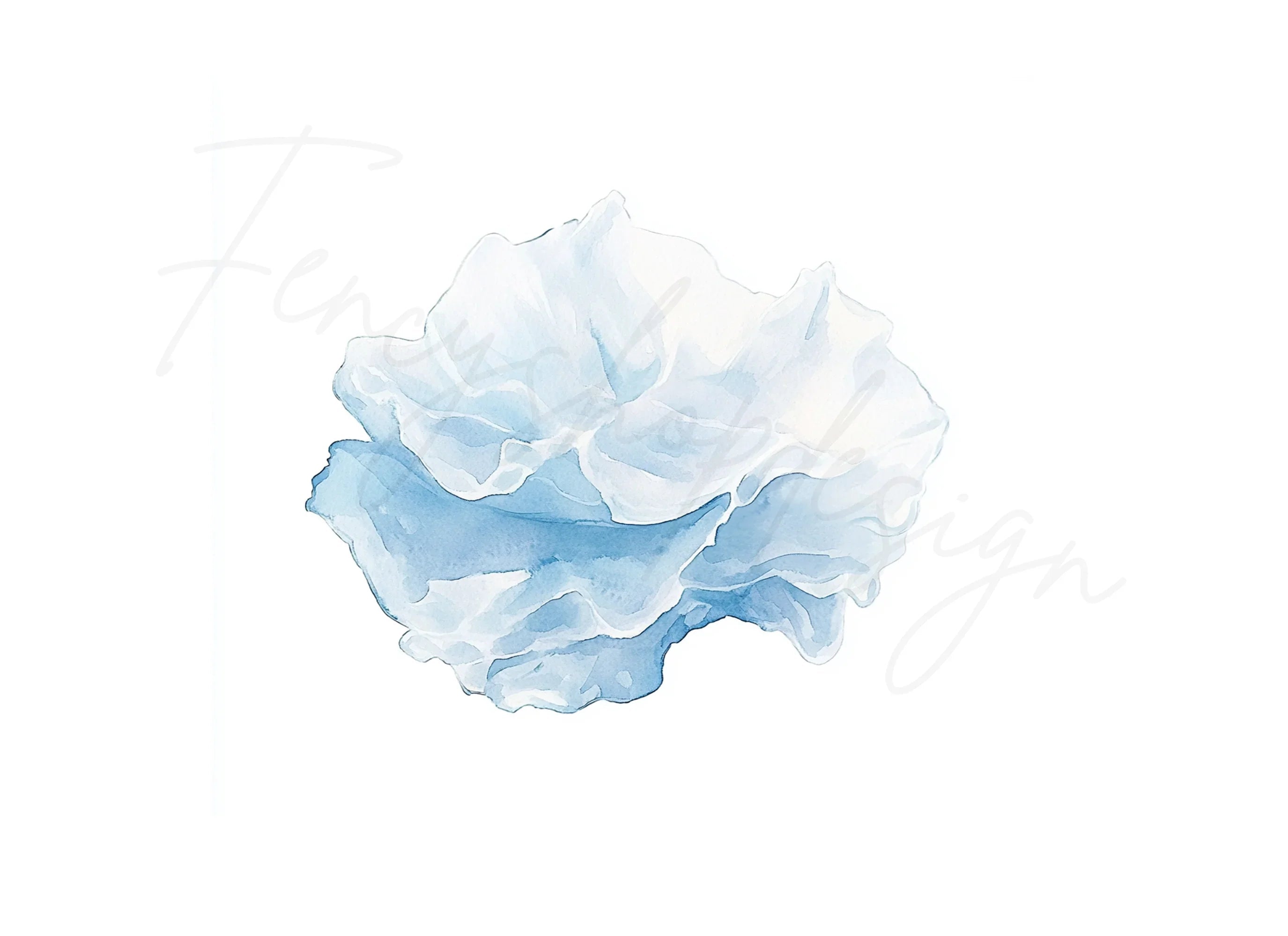 Blue Abstract Shapes Clipart Bundle