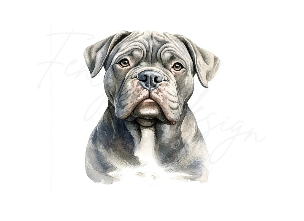 Cute Bullmastiff Puppy Clipart Bundle