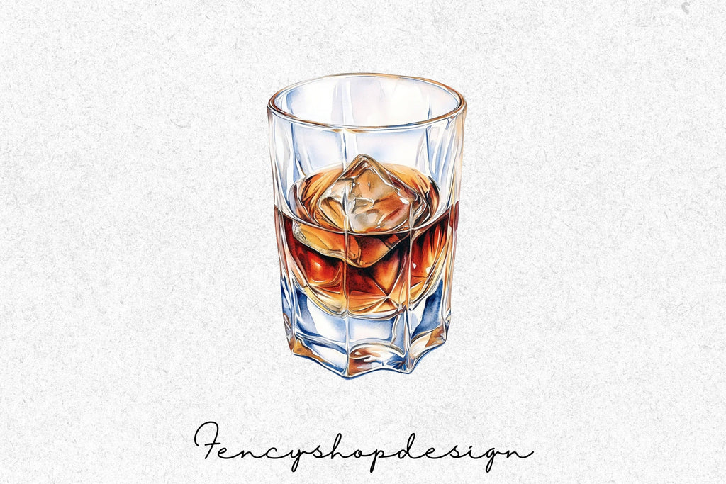 Whiskey Decanter Clipart Bundle