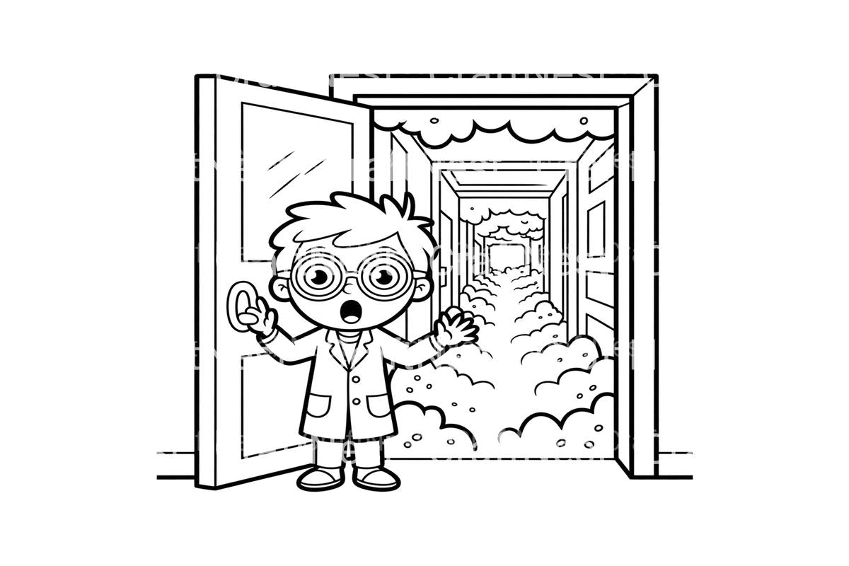 Mad Scientist Lab Mess Coloring Books