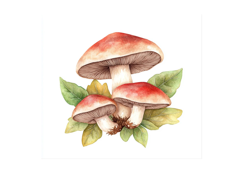 Earthy Toned Mushroom Clipart Bundle
