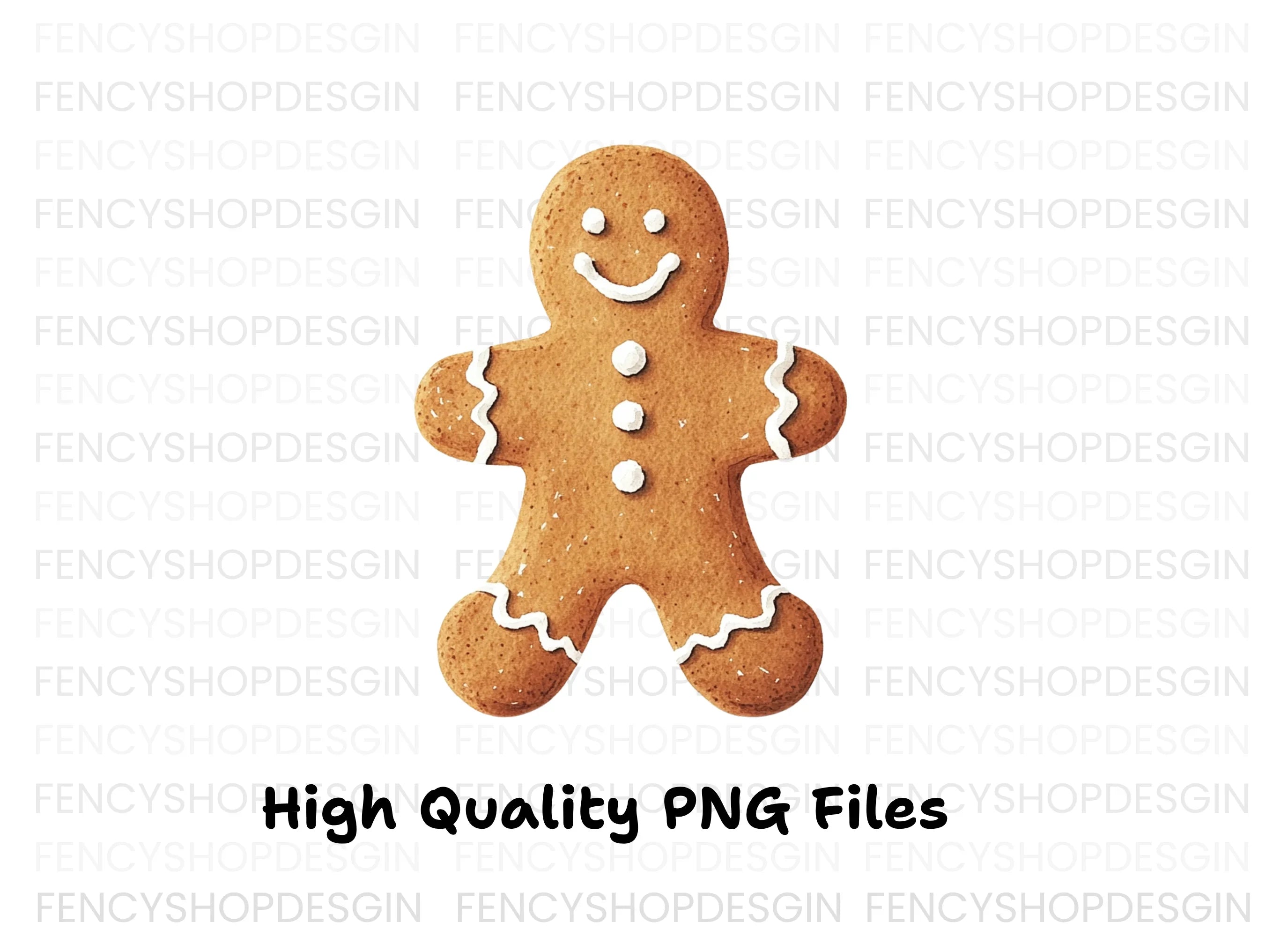 Gingerbread Man Christmas Clipart Bundle