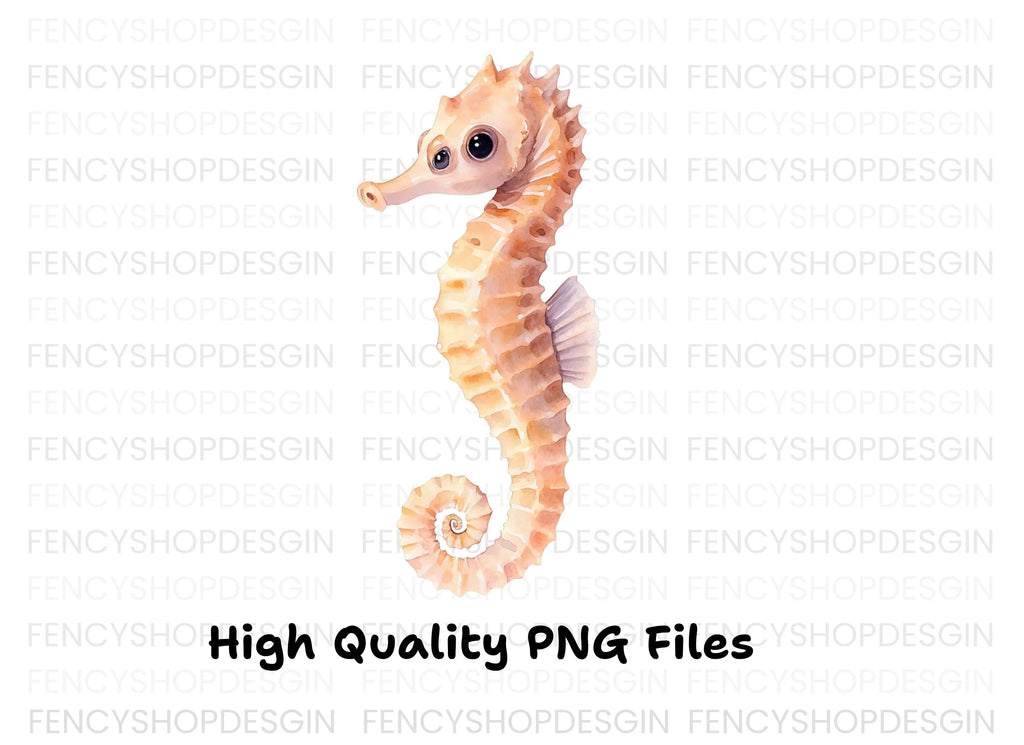 Cute Seahorse Clipart Bundle