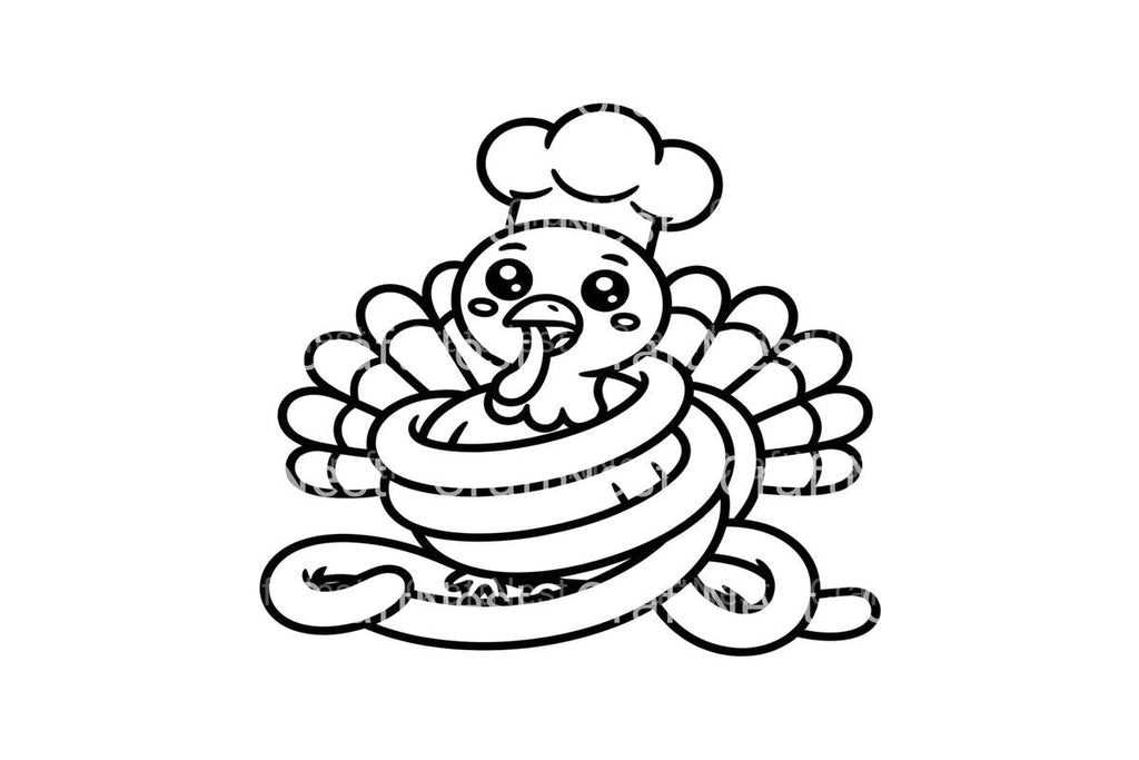 Thanksgiving Turkey Roll Coloring Books