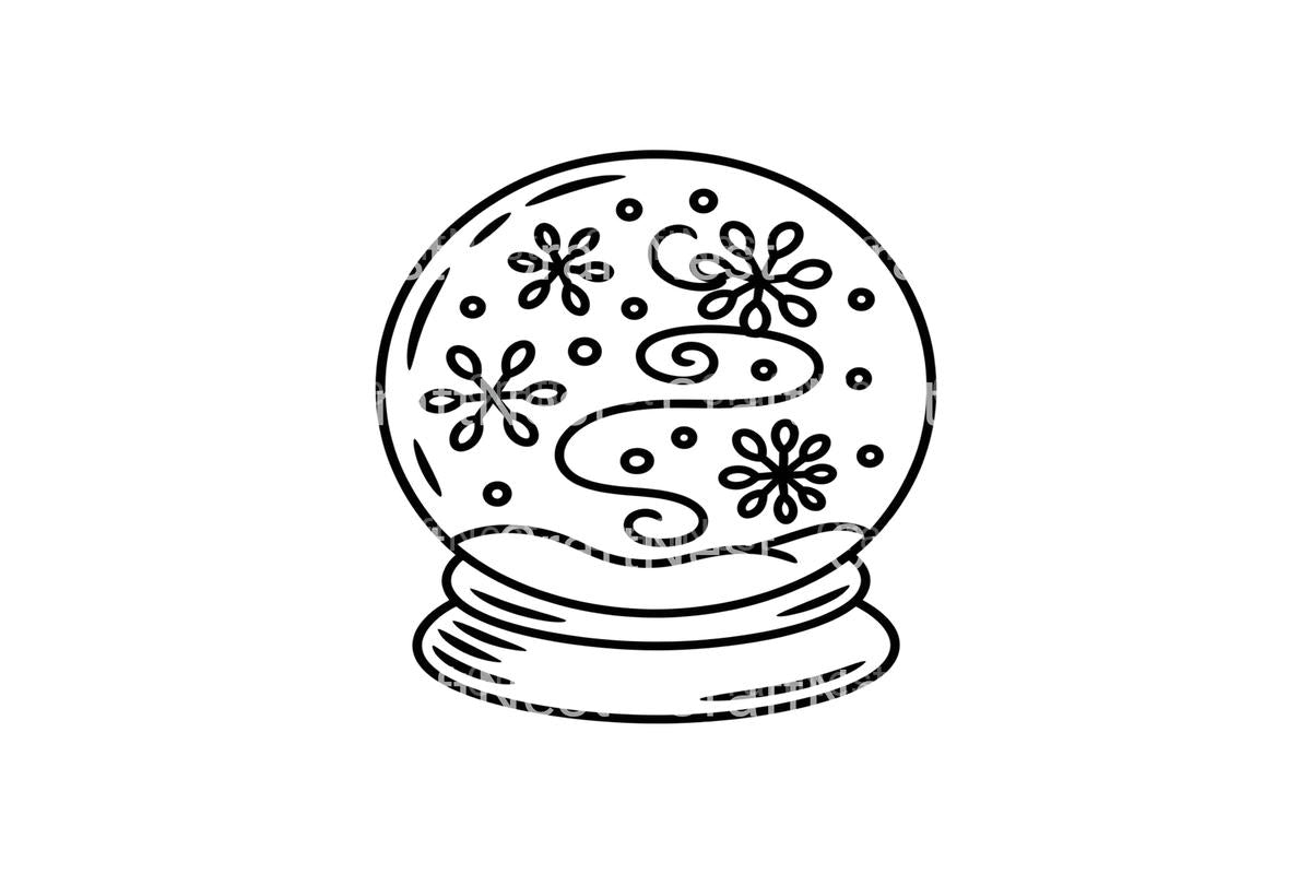 Winter Wonderland Snow Globe Coloring Books