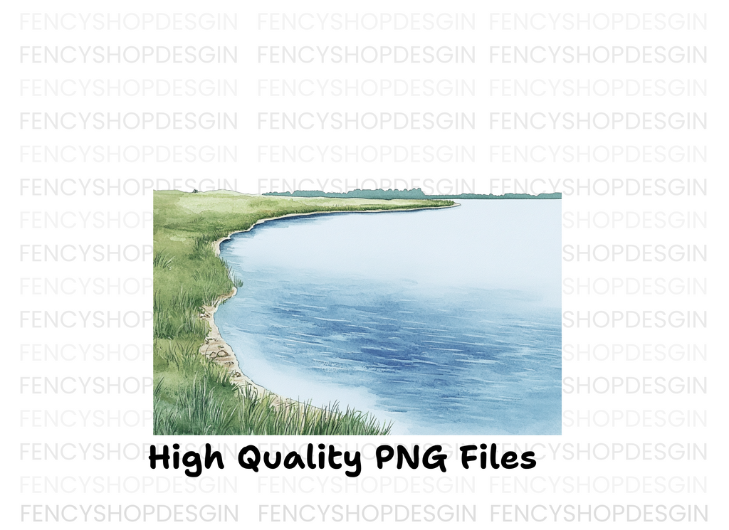 Riverside Landscape Clipart Bundle