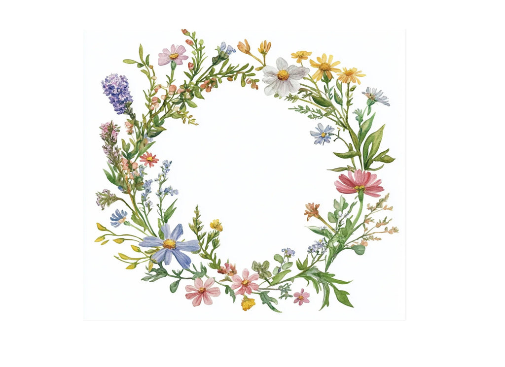 Wildflower Wreaths Clipart Bundle