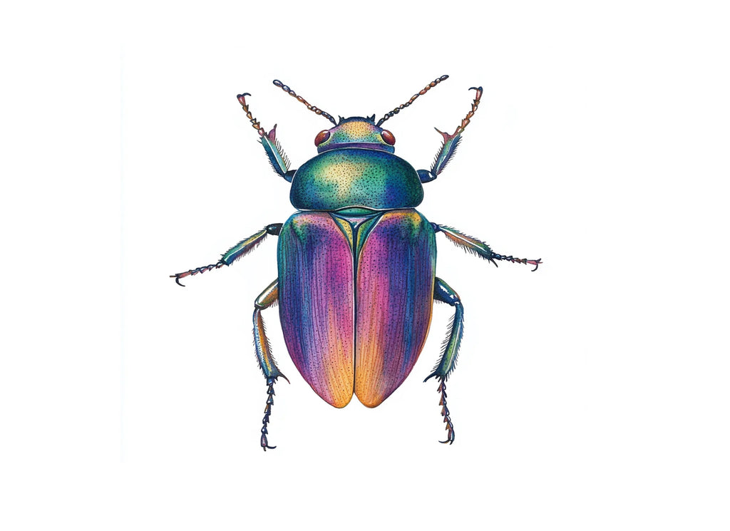 Iridescent Jewel Beetle Clipart Bundle