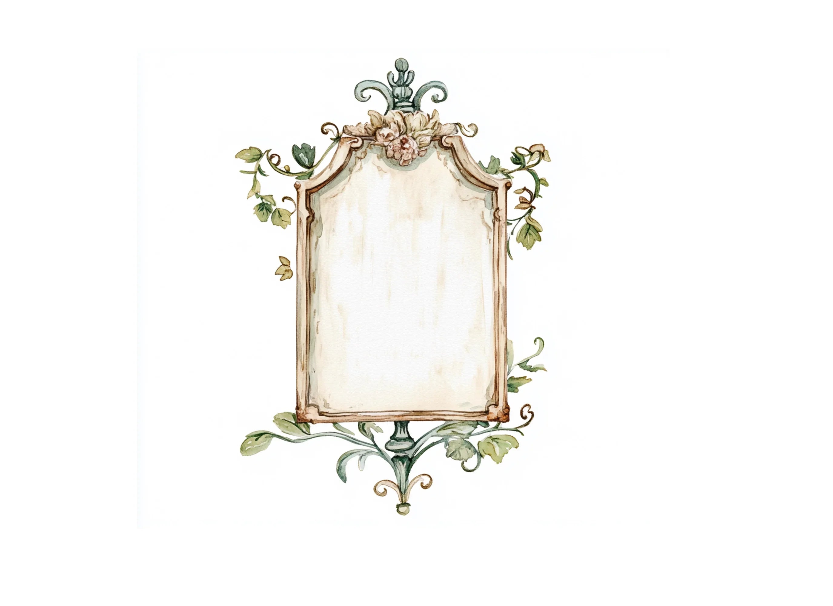 Vintage Shop Signs and Lamp Posts Clipart Bundle