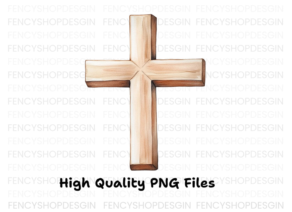 Wooden Crosses Clipart Bundle