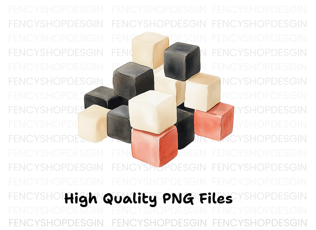 Pyramid Cube Arrangement Clipart Bundle
