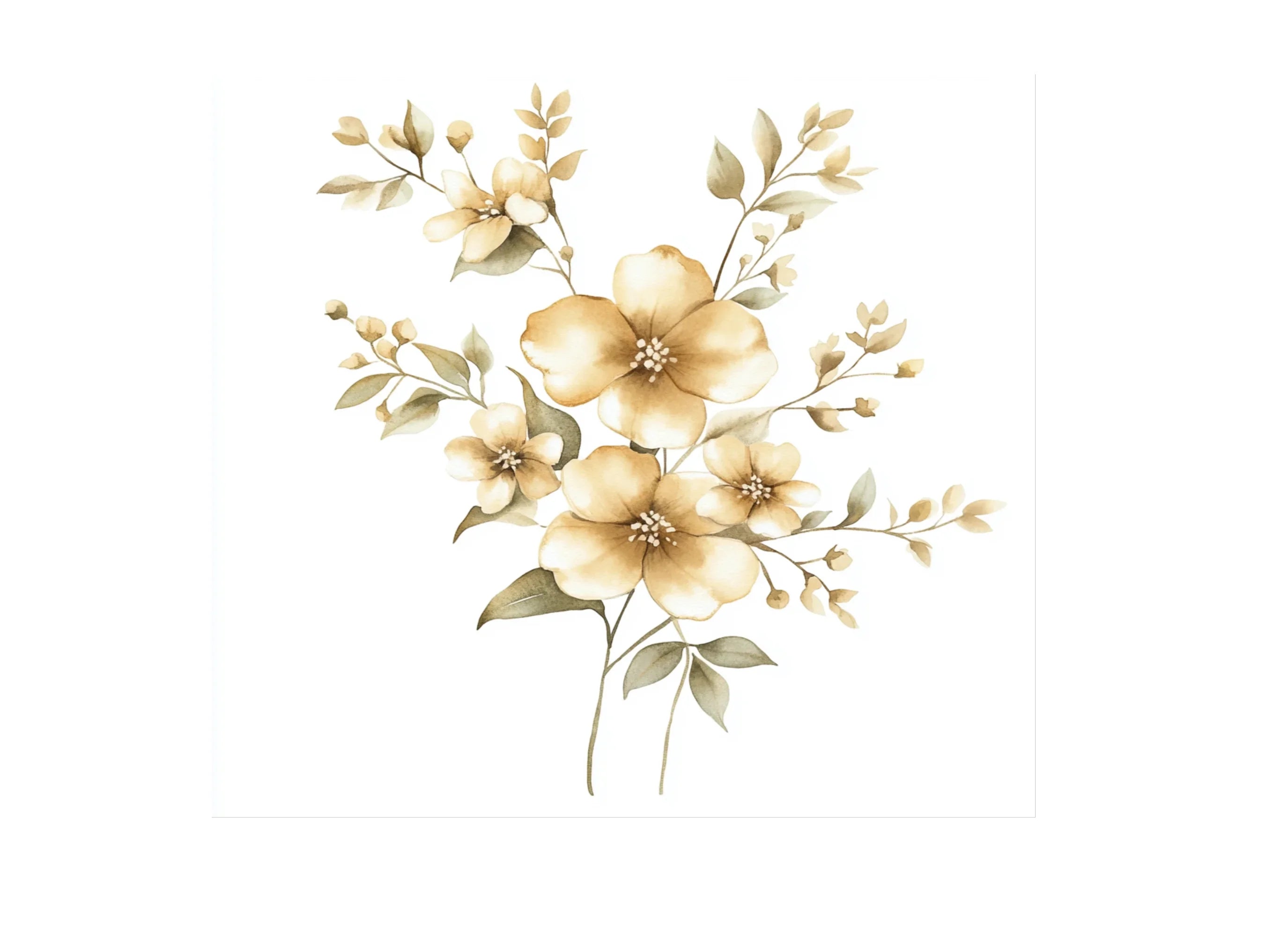 Elegant Floral Arrangement Clipart Bundle
