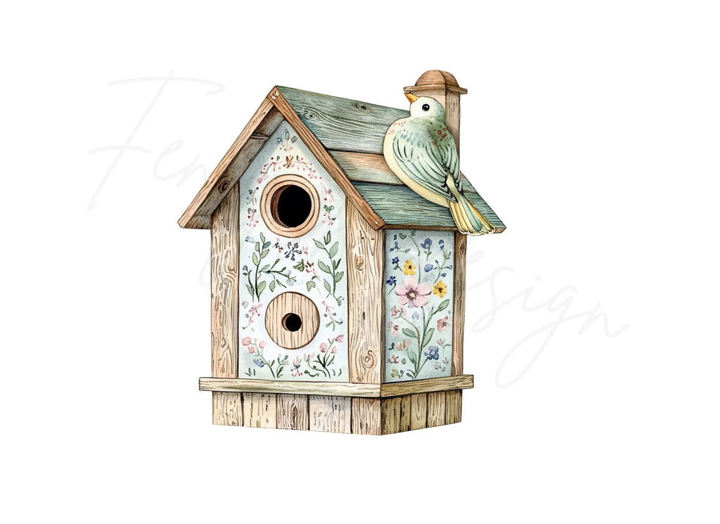 Birdhouses Clipart Bundle