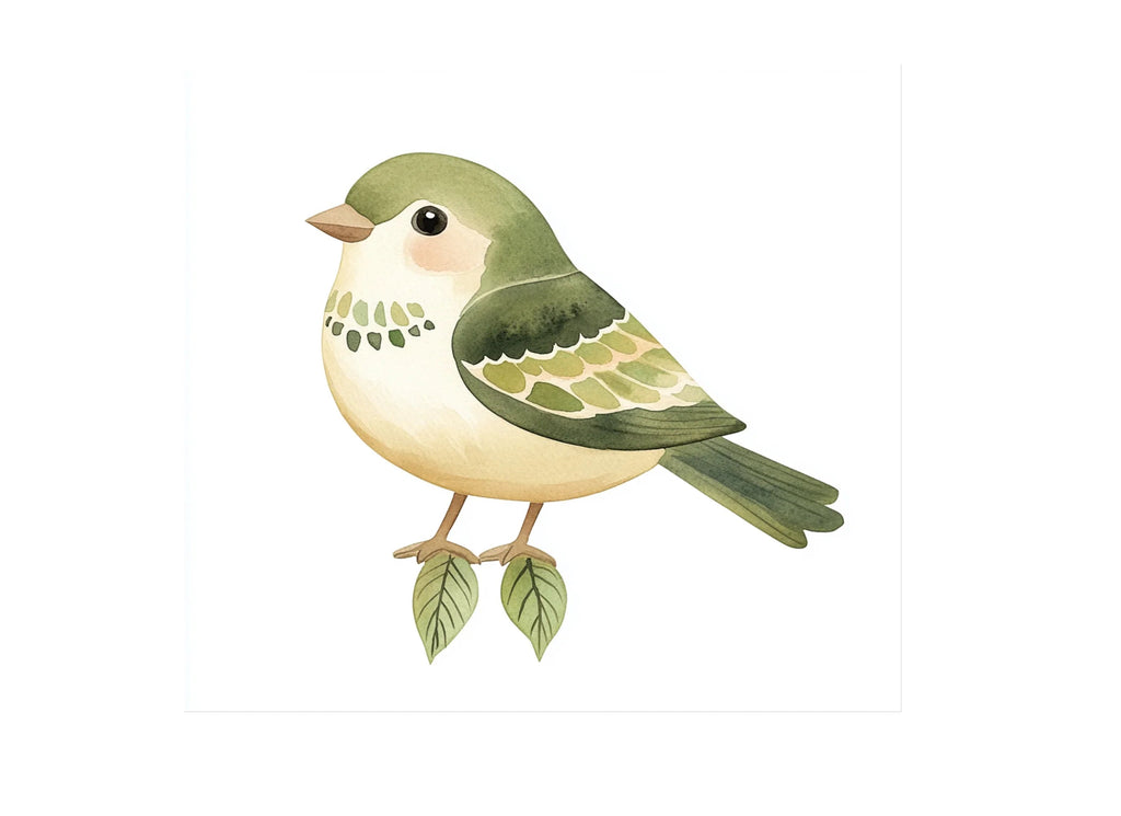 Green Birds Clipart Bundle