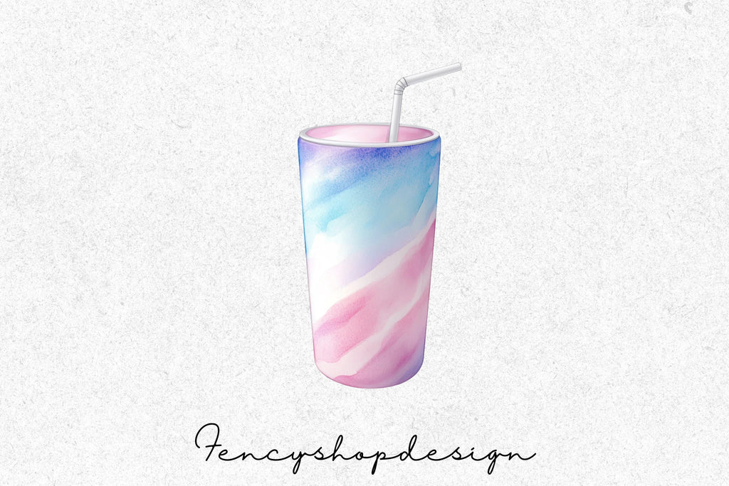 Pastel Tumbler Clipart Bundle