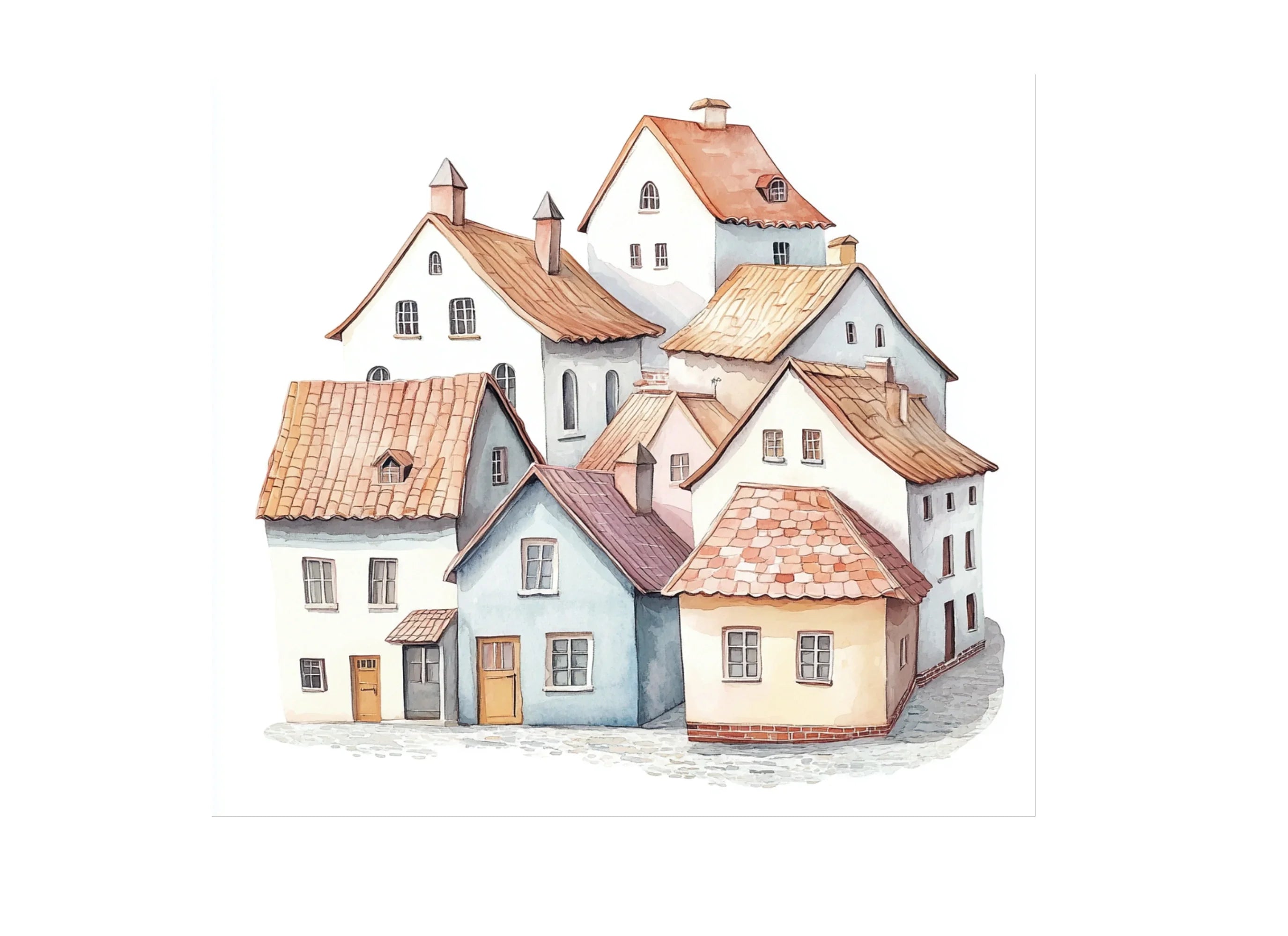 European Village Clipart Bundle