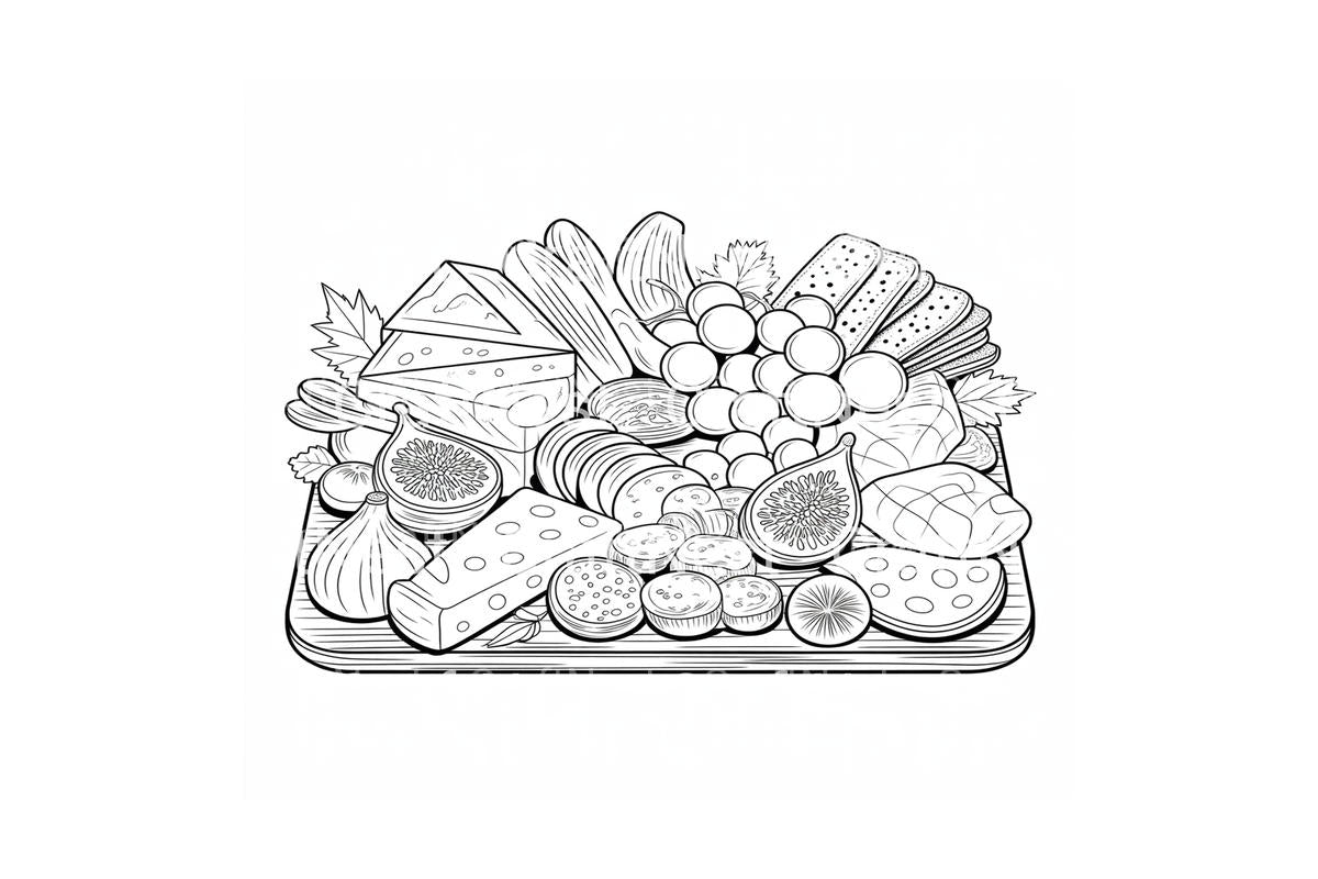 Autumn Harvest Cornucopia Coloring Books