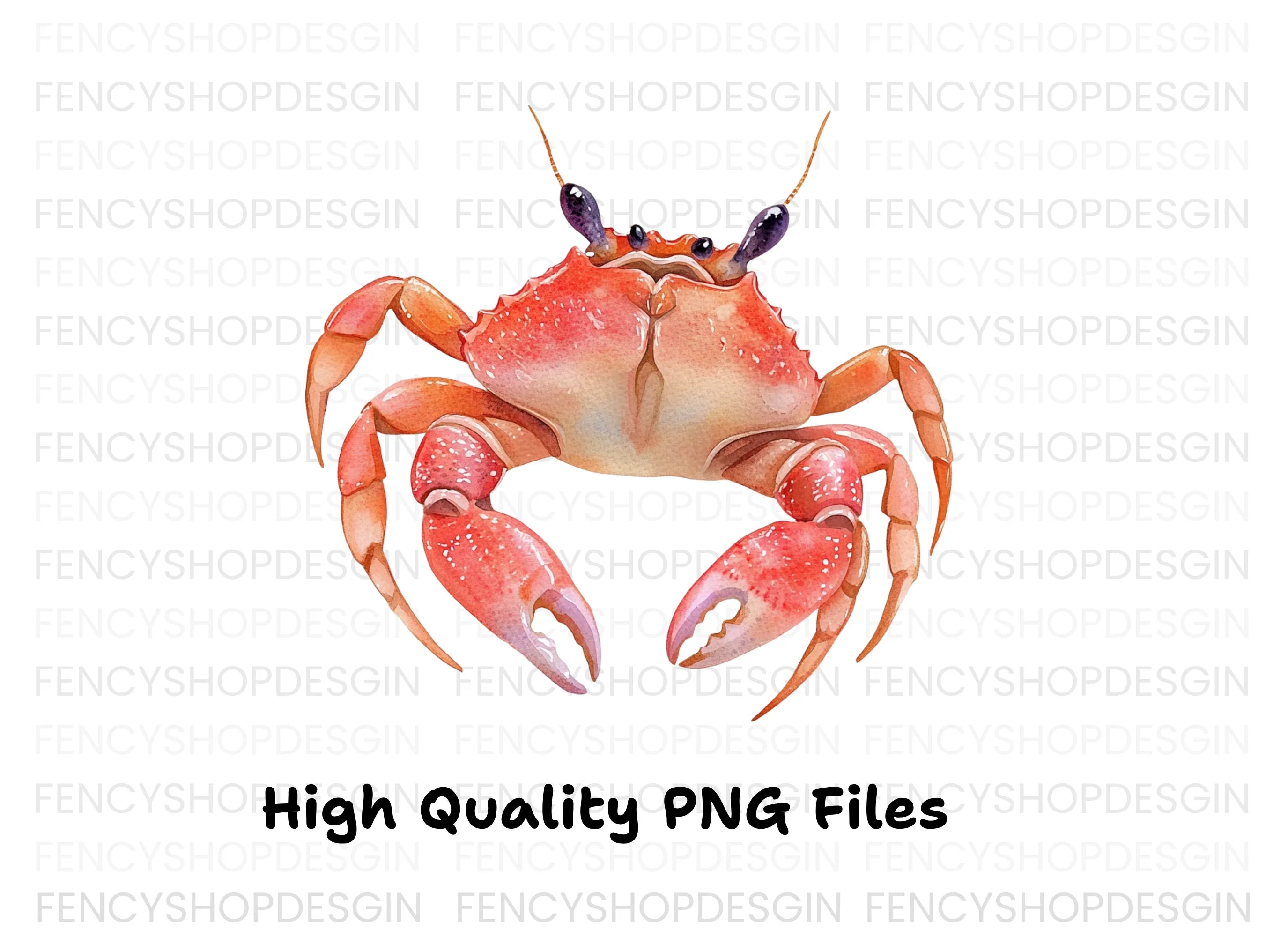 Vibrant Crab Duo Clipart Bundle