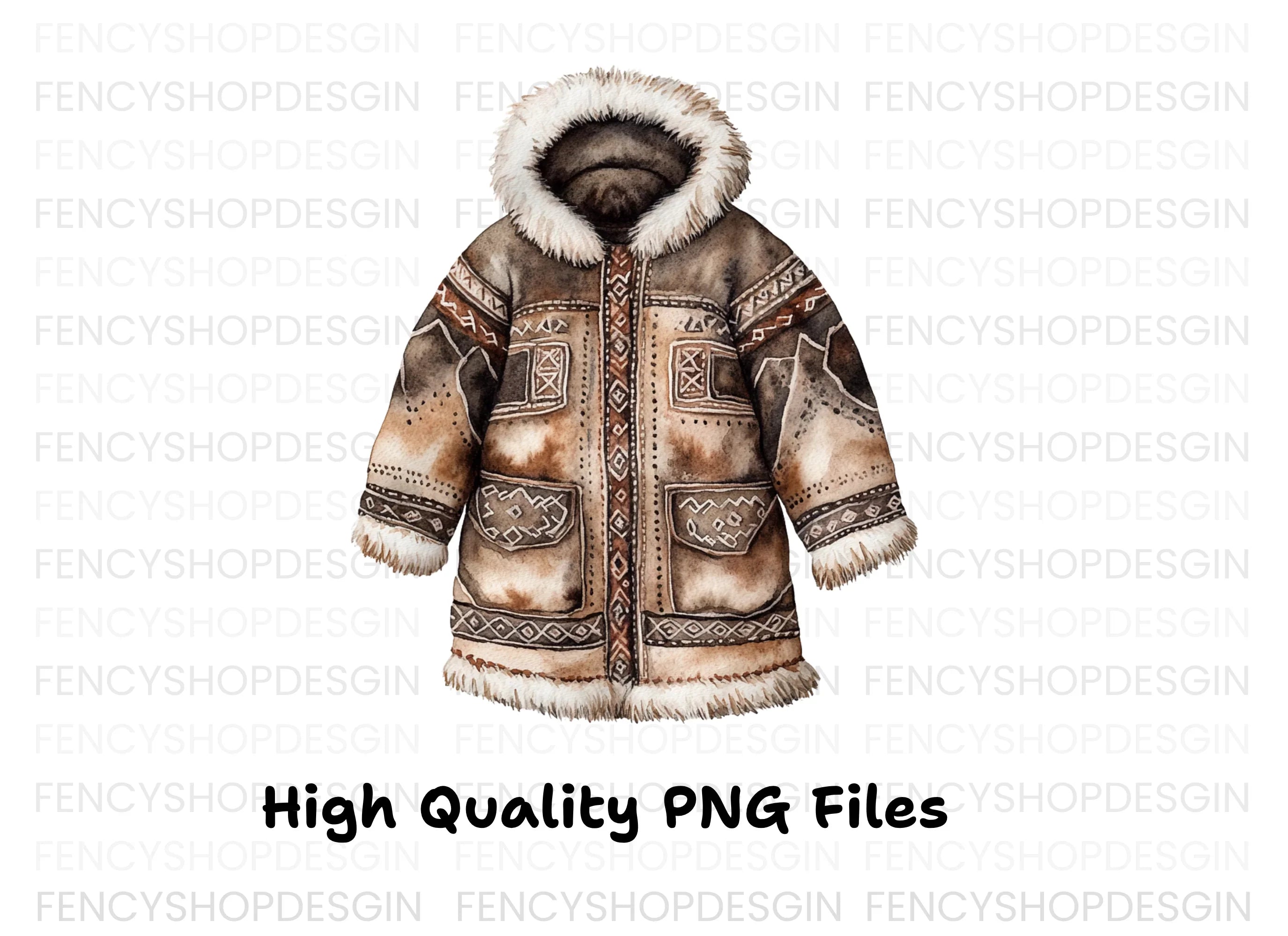 Winter Parka Clipart Bundle