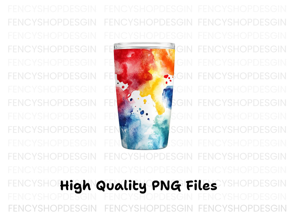 Vibrant Splash Tumbler Clipart Bundle
