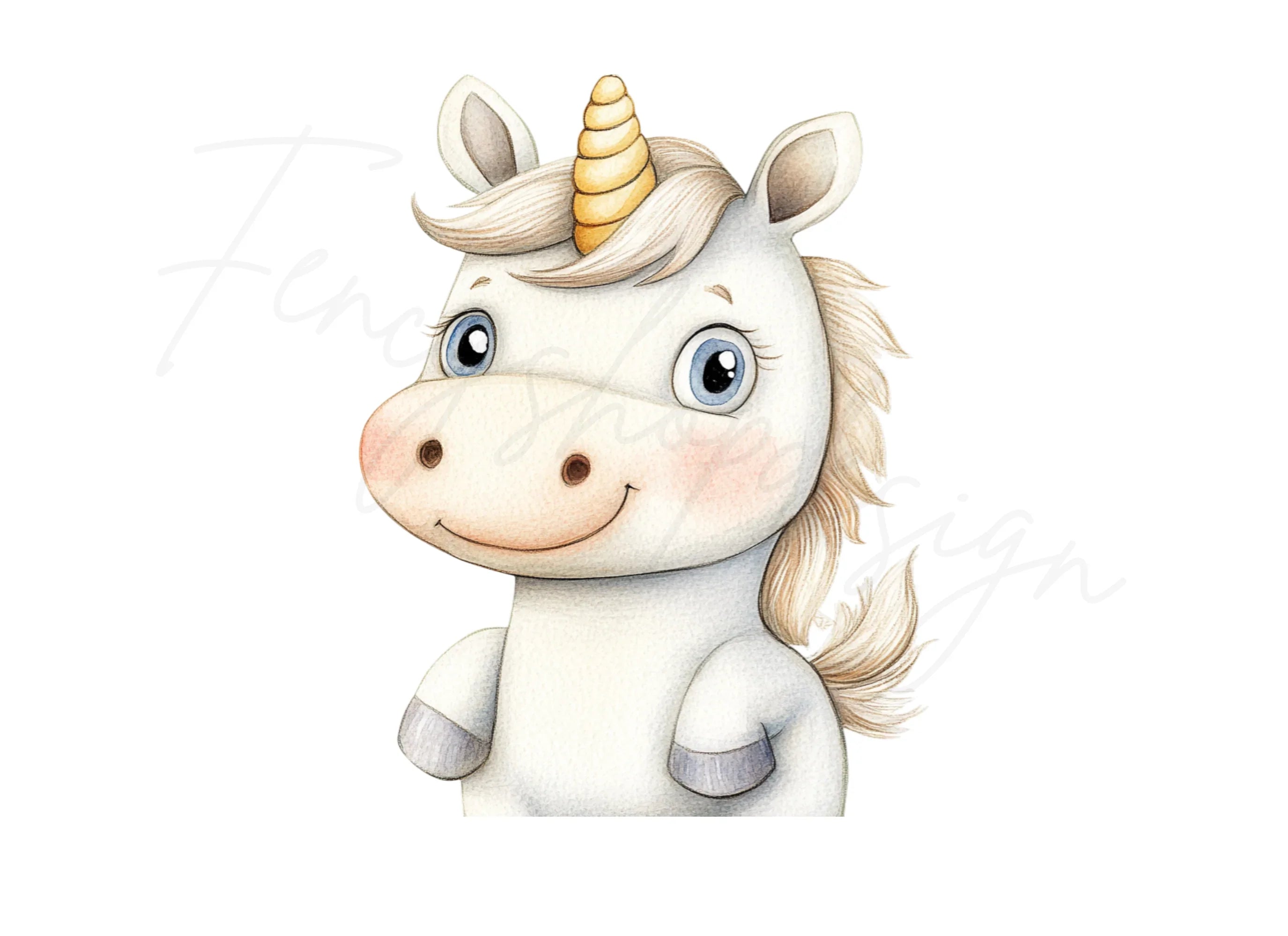Charming Unicorn Clipart Bundle