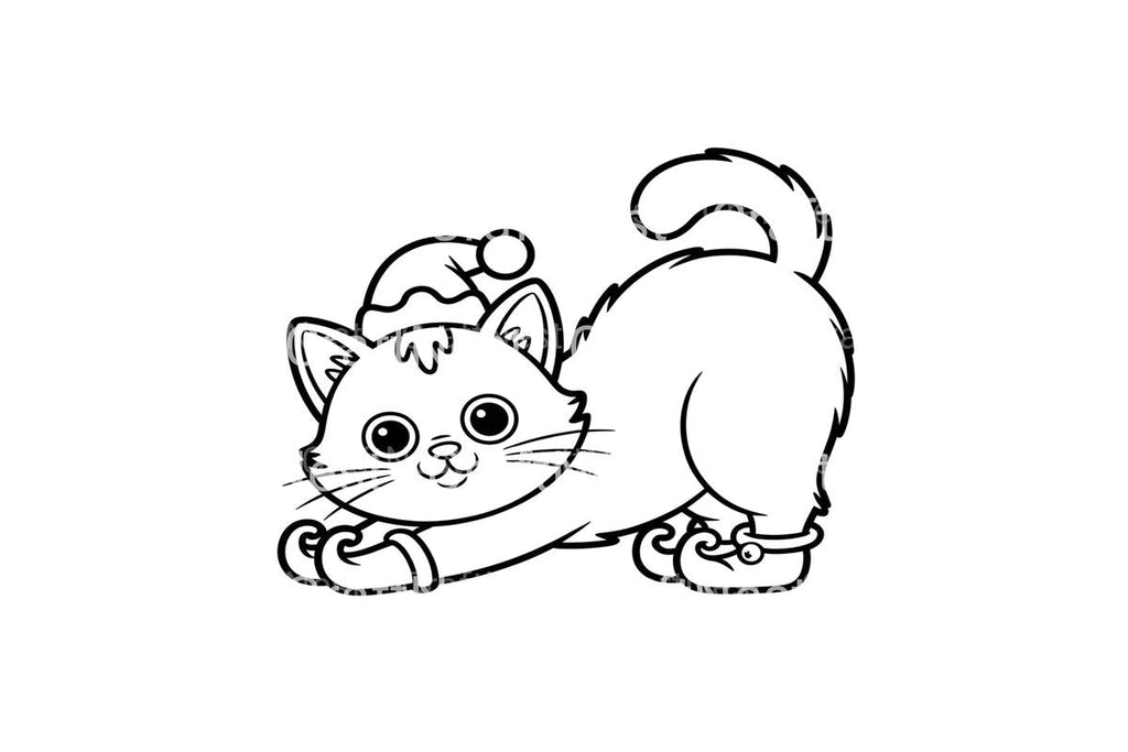 Christmas CatsFun Coloring Books